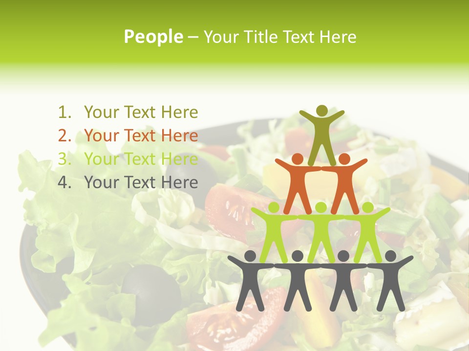 Vegetarian Bright Nutritious PowerPoint Template
