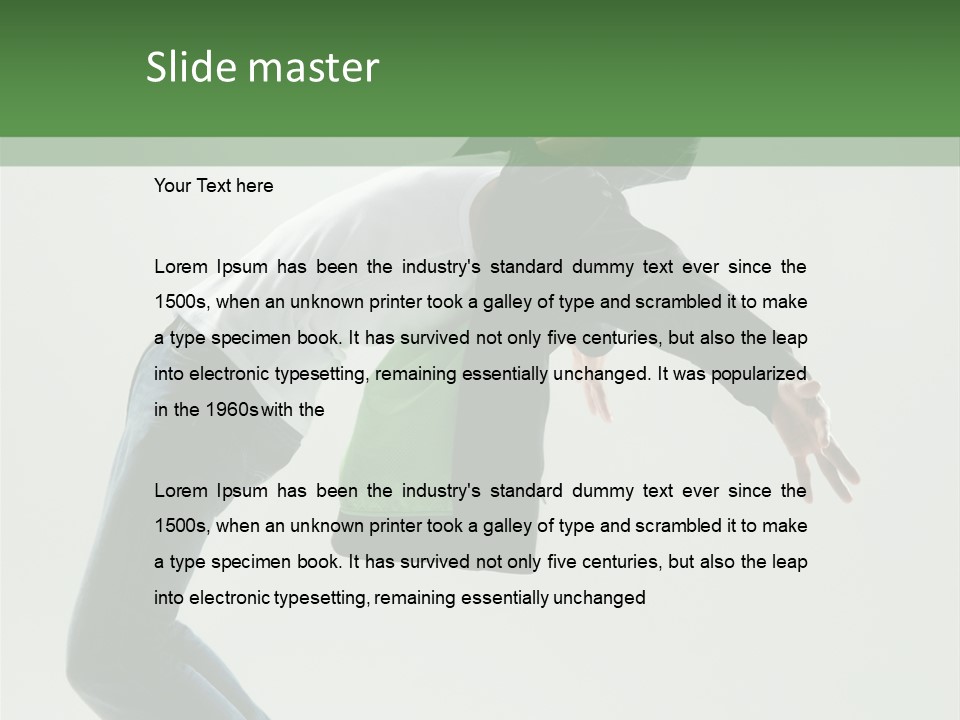 Casual Bend Skill PowerPoint Template