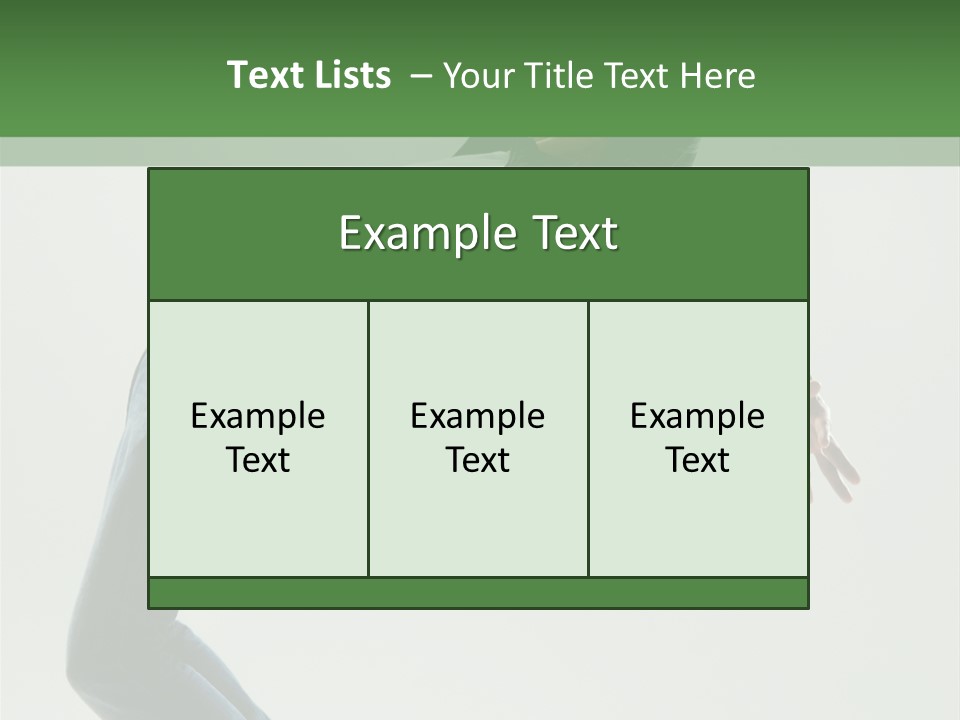 Casual Bend Skill PowerPoint Template