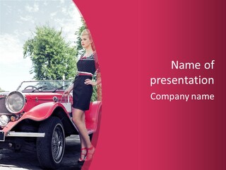 Woman Young Elegance PowerPoint Template