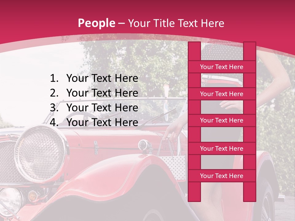 Woman Young Elegance PowerPoint Template