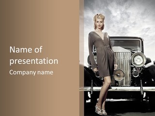 Automobile Ancient Vehicle PowerPoint Template