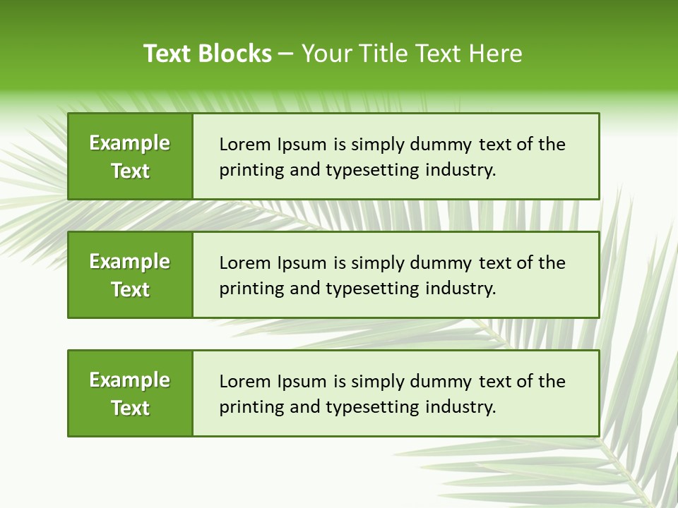 Tropical Pattern Background PowerPoint Template