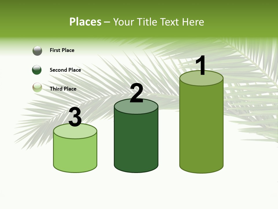 Vein Pattern Cycad PowerPoint Template