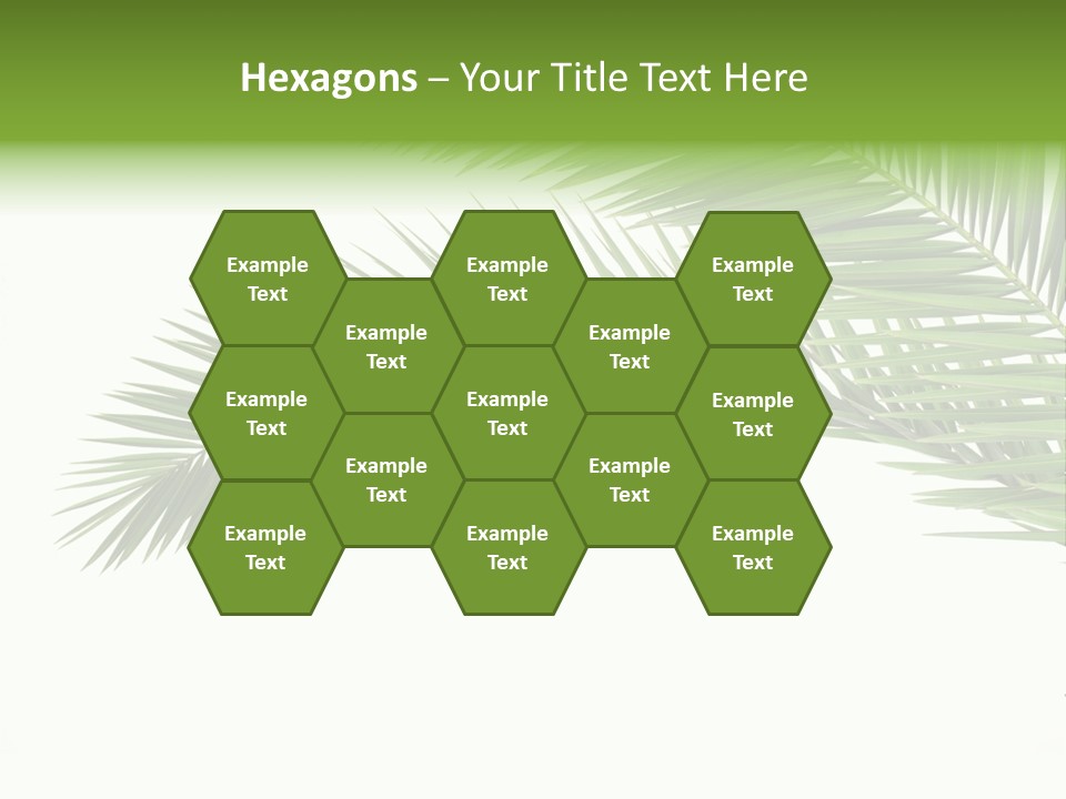 Vein Pattern Cycad PowerPoint Template