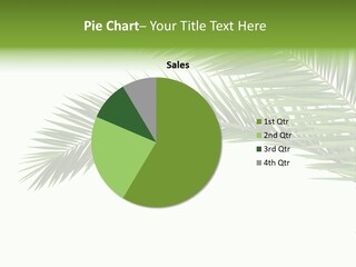 Vein Pattern Cycad PowerPoint Template