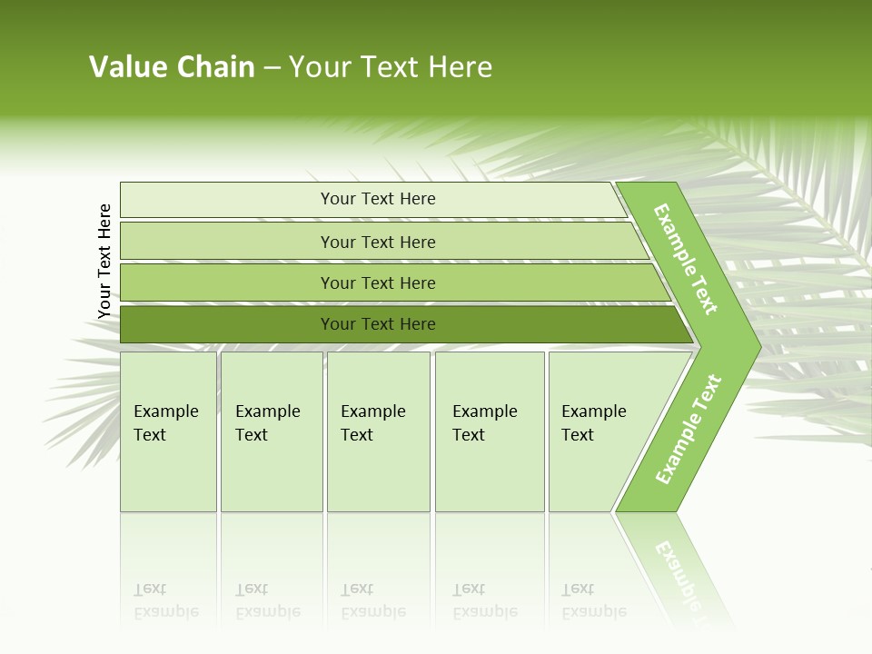 Vein Pattern Cycad PowerPoint Template