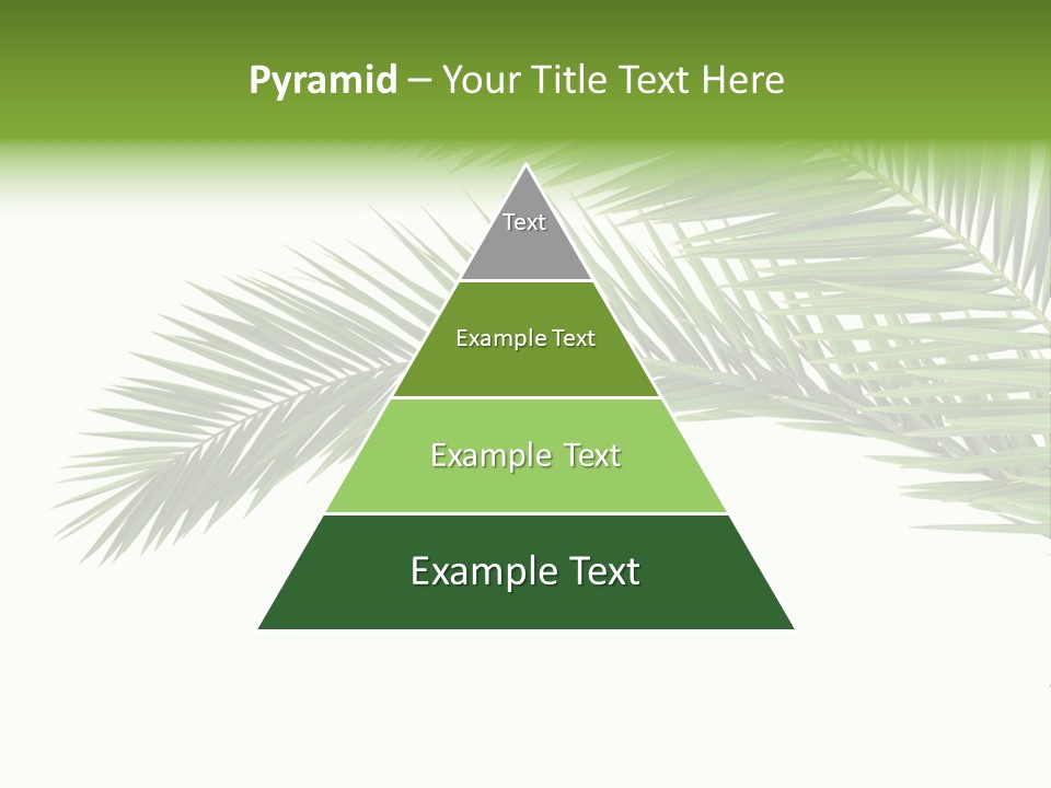 Vein Pattern Cycad PowerPoint Template