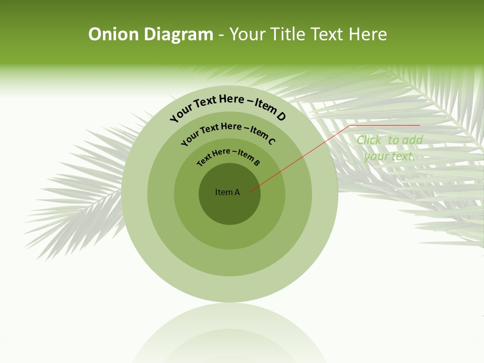 Vein Pattern Cycad PowerPoint Template