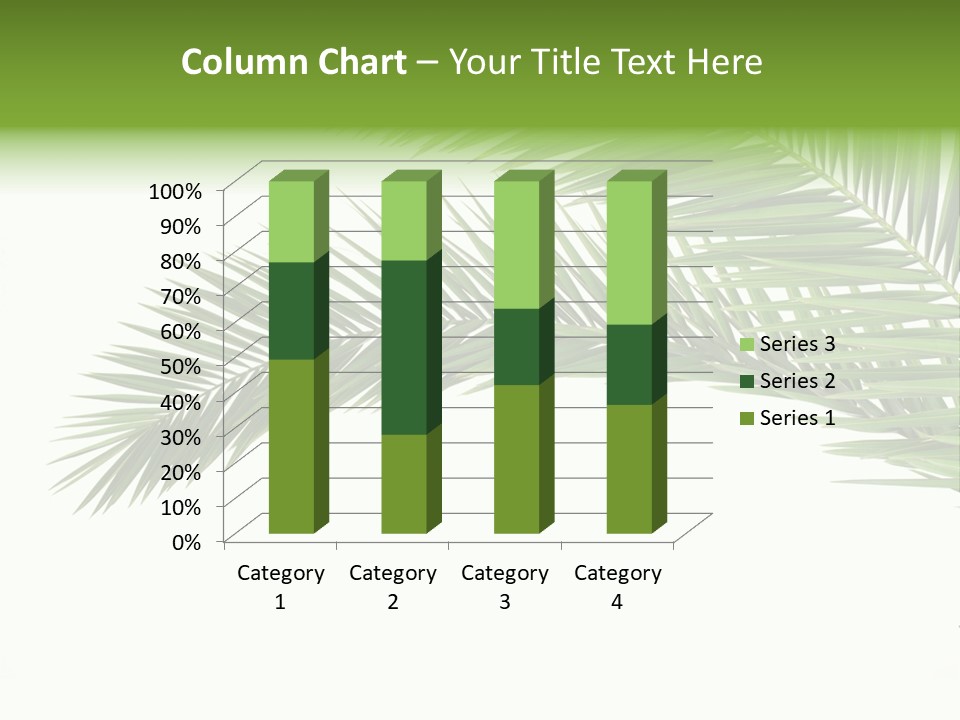 Vein Pattern Cycad PowerPoint Template