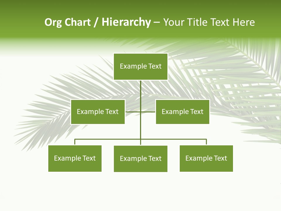 Vein Pattern Cycad PowerPoint Template