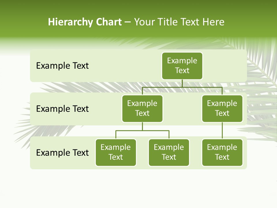 Vein Pattern Cycad PowerPoint Template