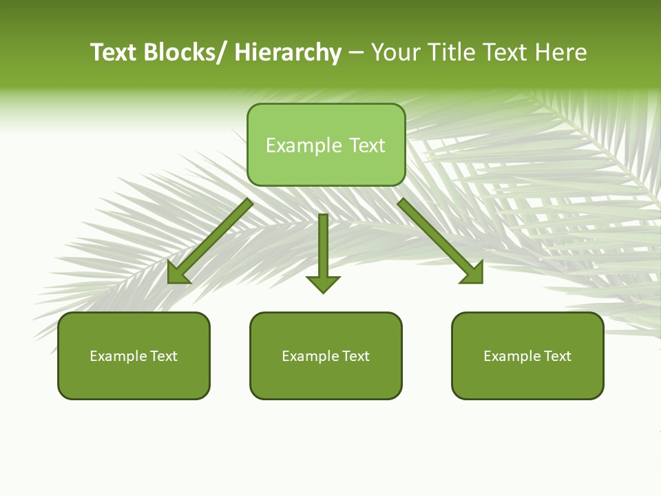 Vein Pattern Cycad PowerPoint Template