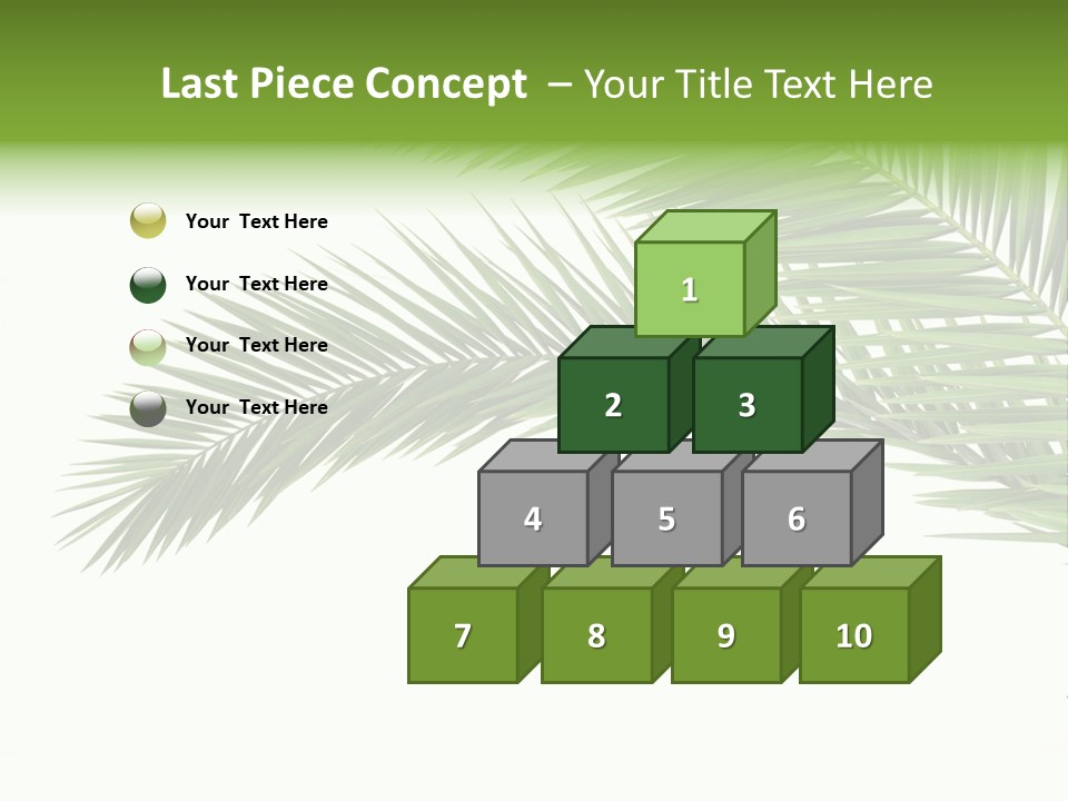 Vein Pattern Cycad PowerPoint Template