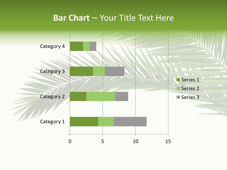 Vein Pattern Cycad PowerPoint Template