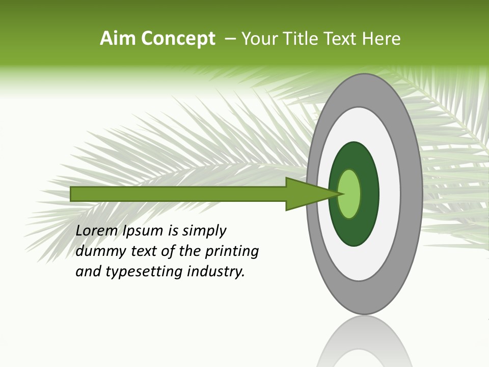 Vein Pattern Cycad PowerPoint Template