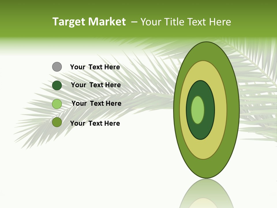 Vein Pattern Cycad PowerPoint Template