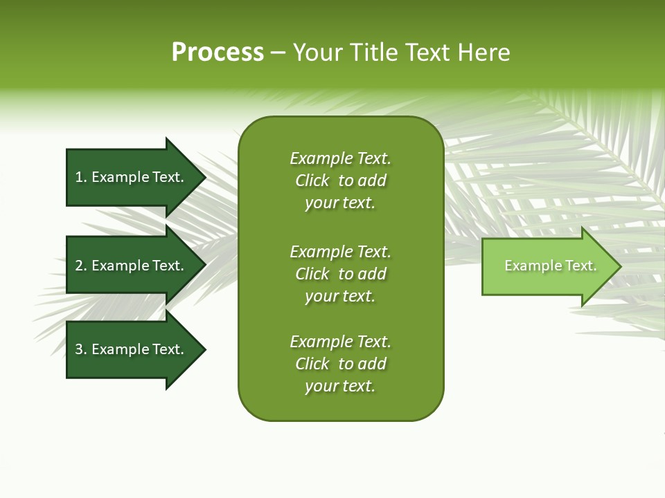 Vein Pattern Cycad PowerPoint Template