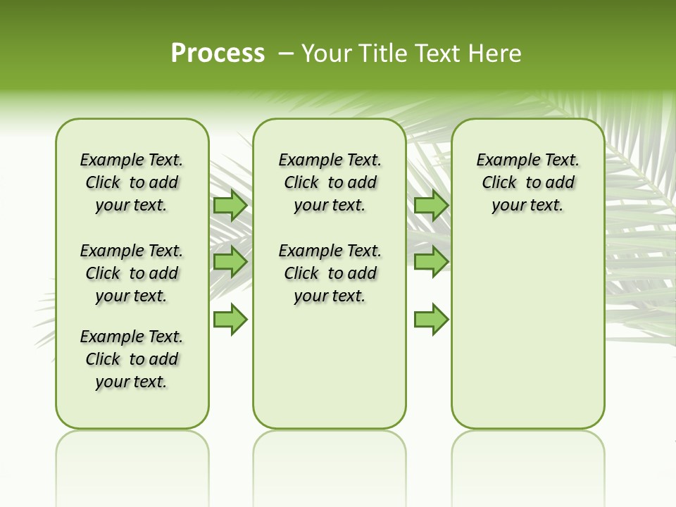 Vein Pattern Cycad PowerPoint Template