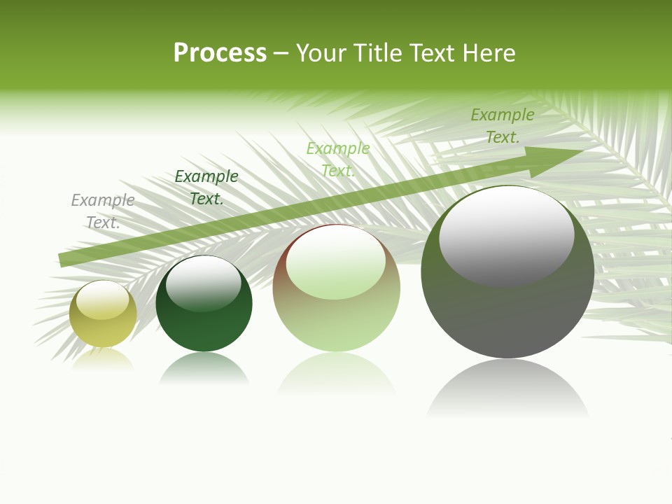 Vein Pattern Cycad PowerPoint Template
