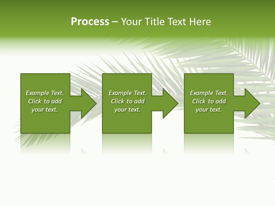 Vein Pattern Cycad PowerPoint Template