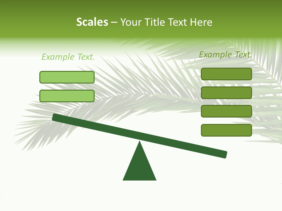 Vein Pattern Cycad PowerPoint Template