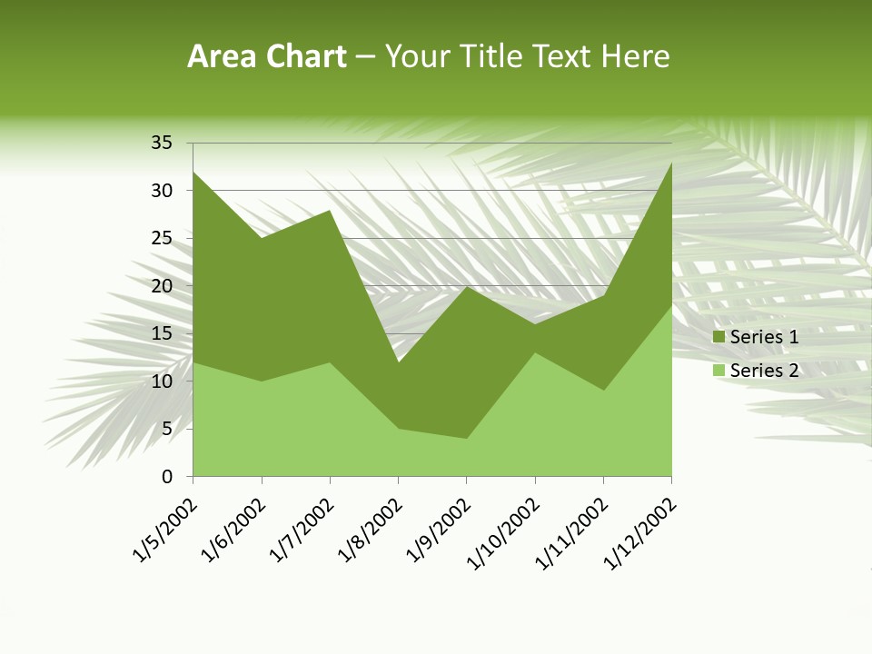 Vein Pattern Cycad PowerPoint Template