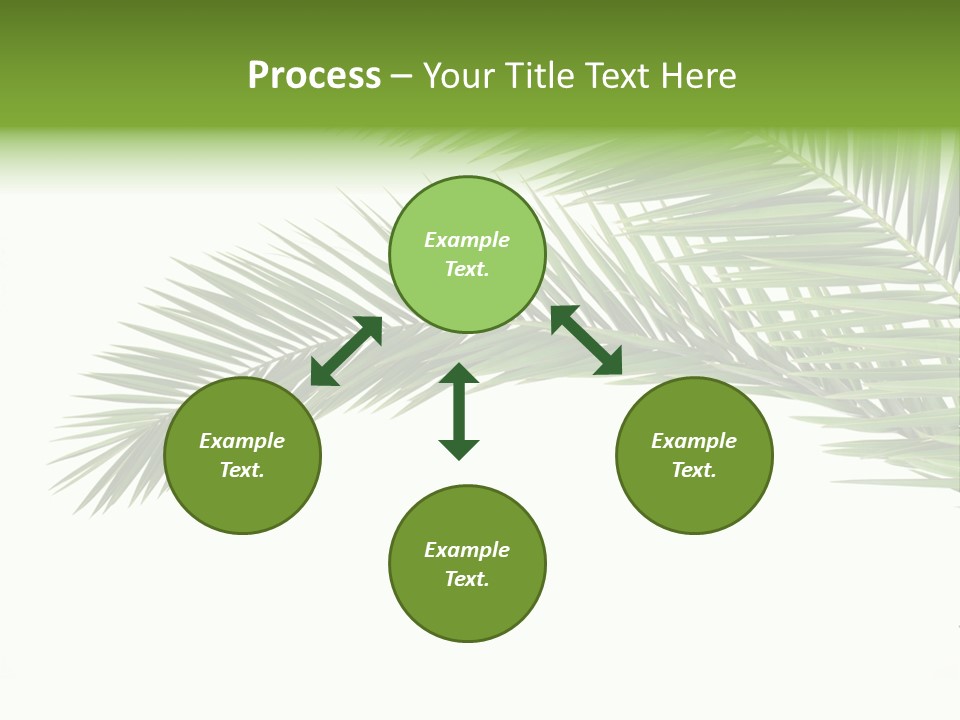 Vein Pattern Cycad PowerPoint Template