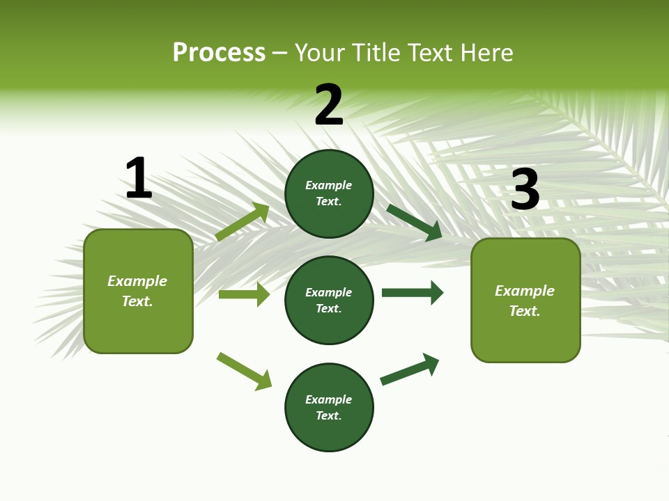 Vein Pattern Cycad PowerPoint Template
