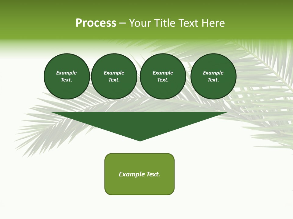 Vein Pattern Cycad PowerPoint Template