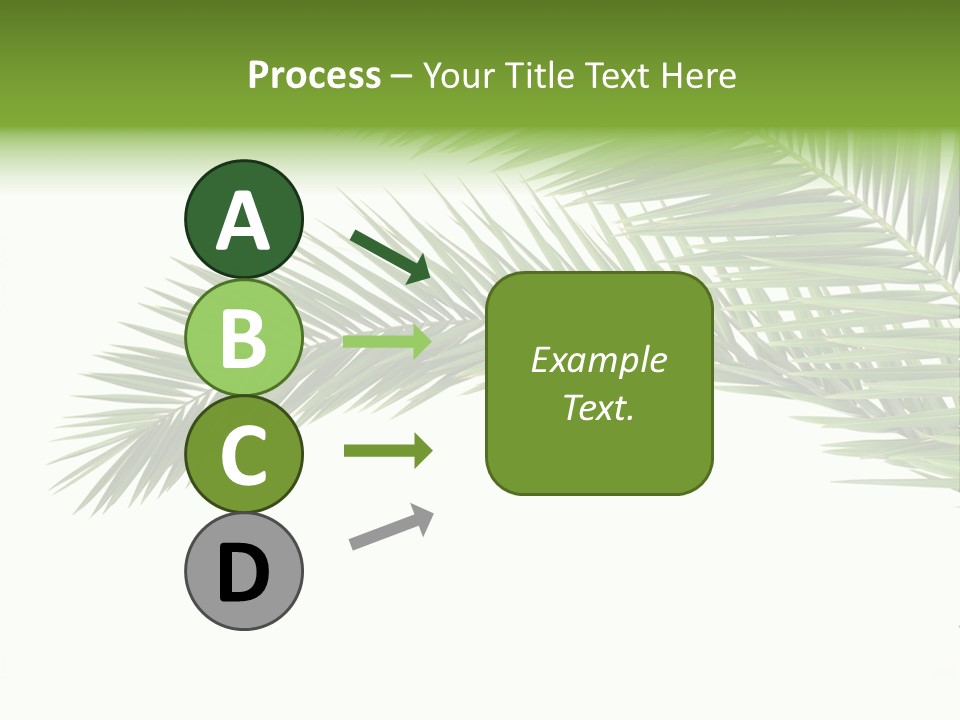 Vein Pattern Cycad PowerPoint Template