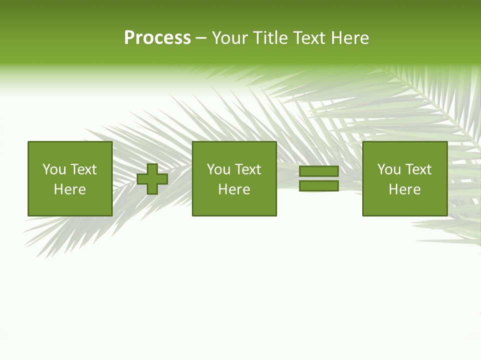 Vein Pattern Cycad PowerPoint Template