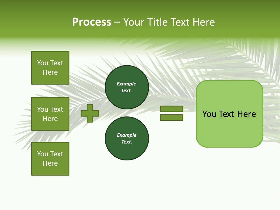 Vein Pattern Cycad PowerPoint Template