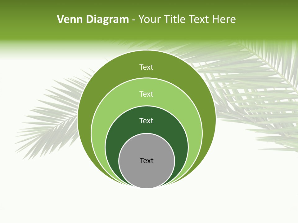 Vein Pattern Cycad PowerPoint Template
