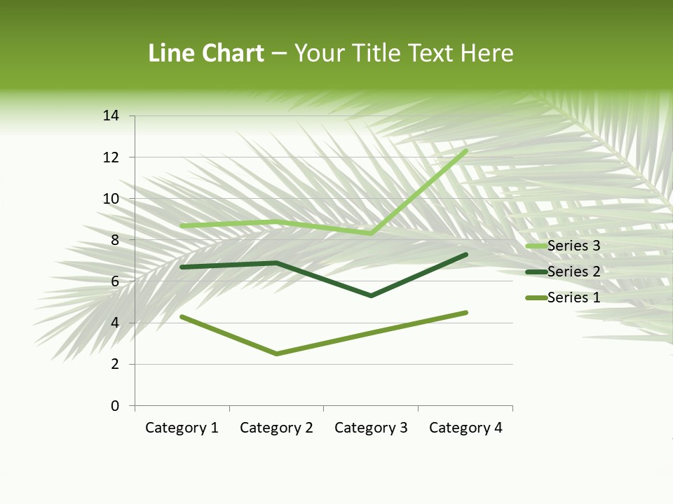 Vein Pattern Cycad PowerPoint Template