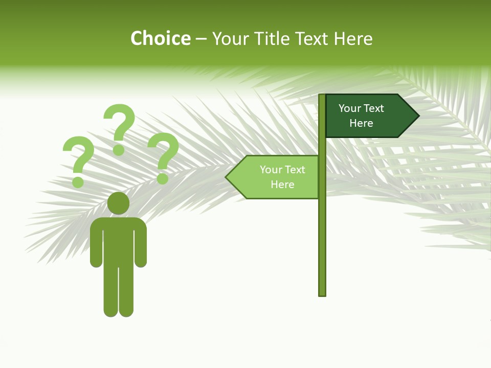 Vein Pattern Cycad PowerPoint Template