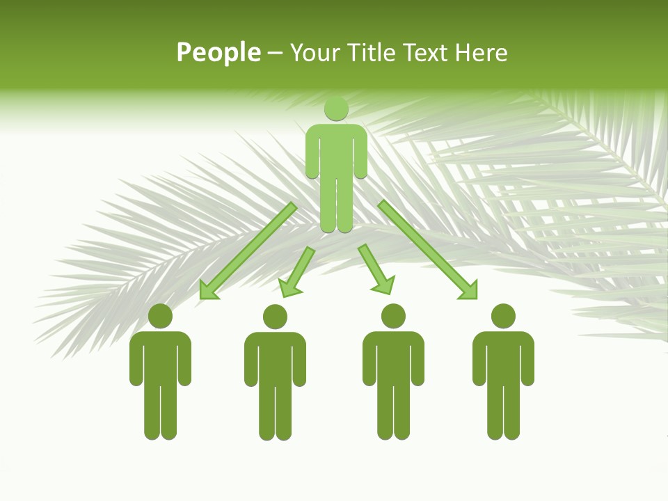 Vein Pattern Cycad PowerPoint Template