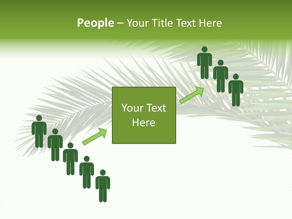 Vein Pattern Cycad PowerPoint Template
