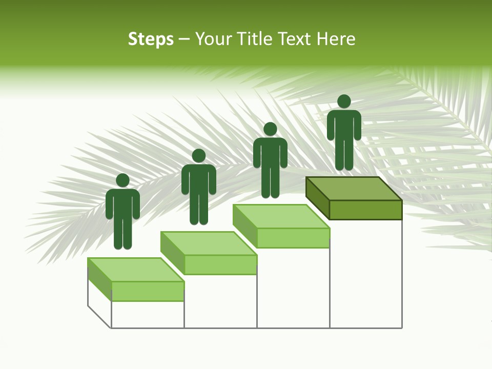 Vein Pattern Cycad PowerPoint Template
