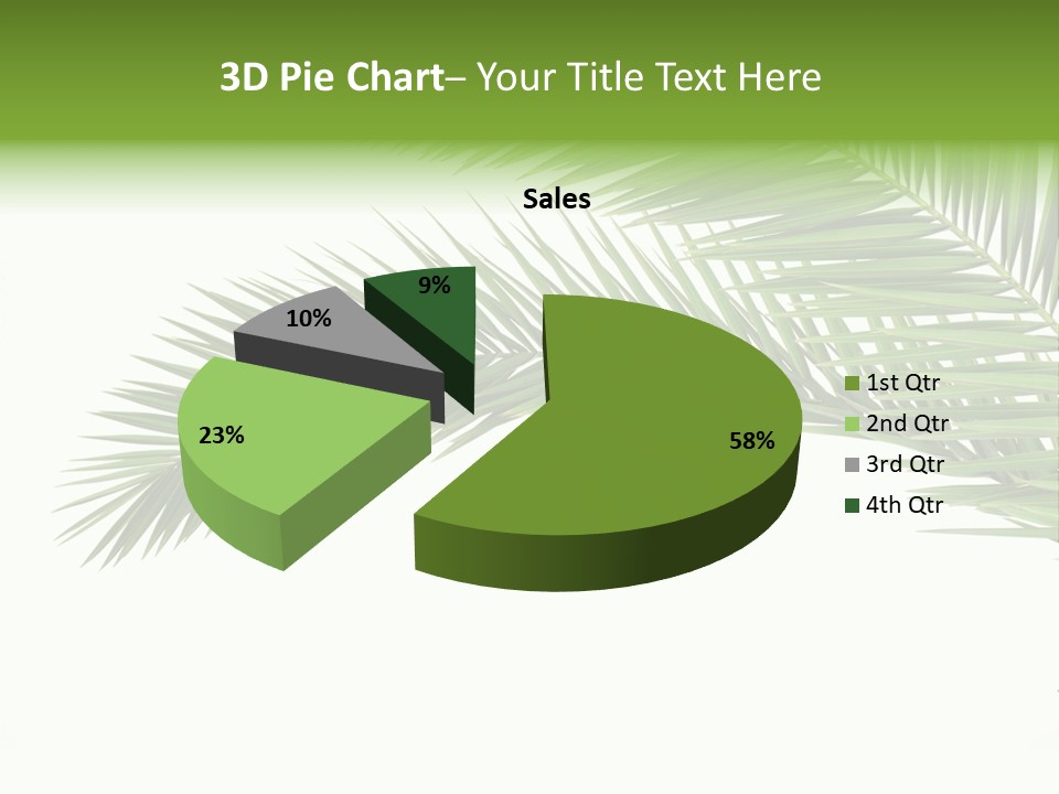 Vein Pattern Cycad PowerPoint Template
