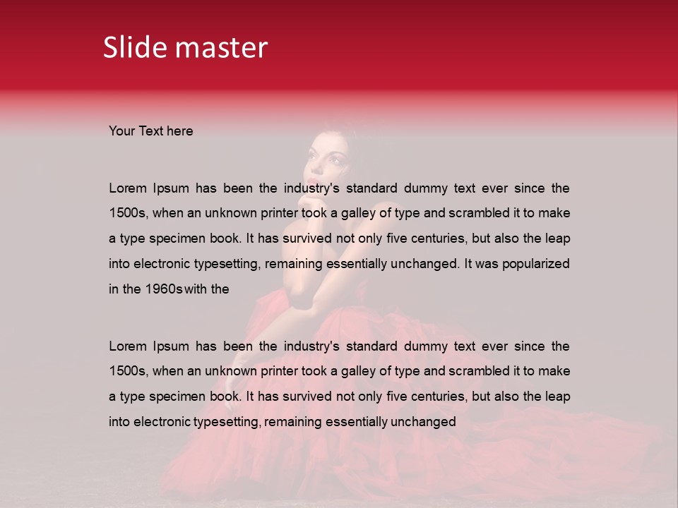 Dramatic Pink Passion PowerPoint Template