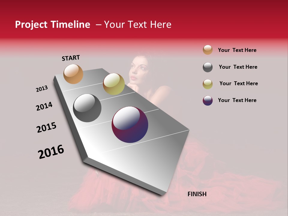 Dramatic Pink Passion PowerPoint Template