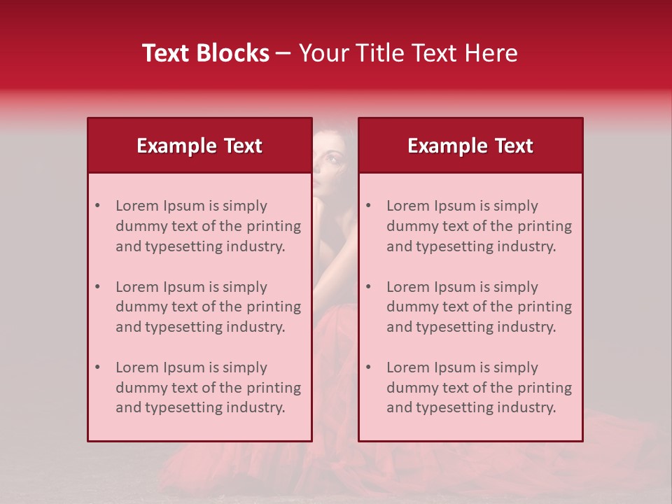 Dramatic Pink Passion PowerPoint Template
