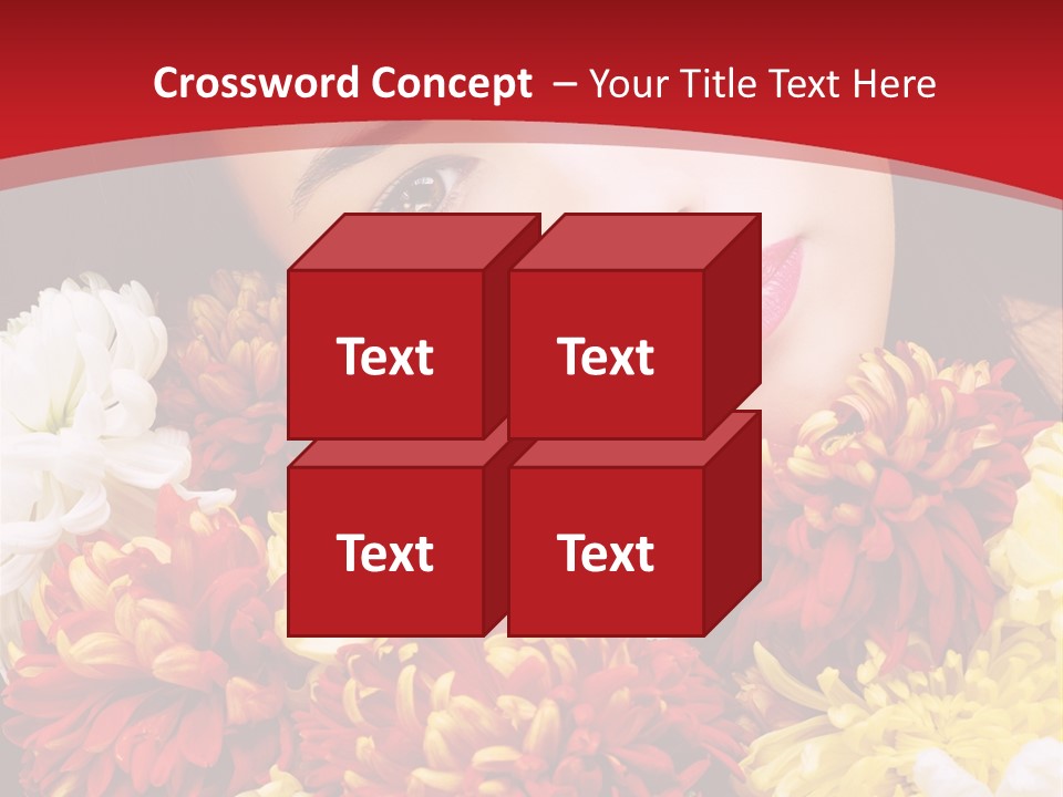 Teenage Hair Person PowerPoint Template