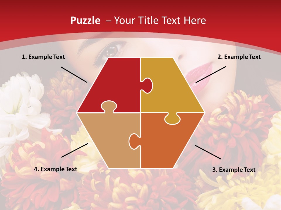 Teenage Hair Person PowerPoint Template