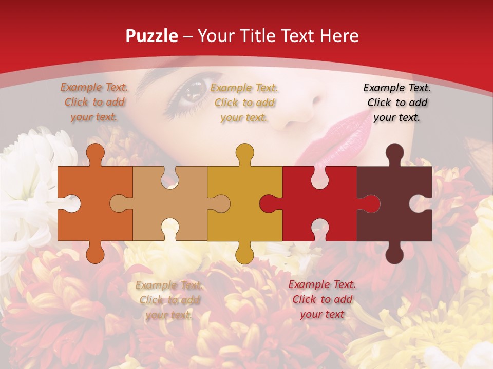 Teenage Hair Person PowerPoint Template