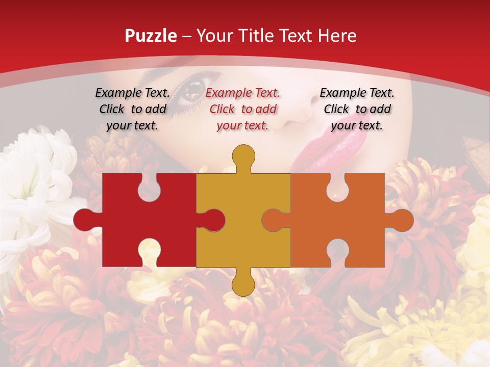 Teenage Hair Person PowerPoint Template