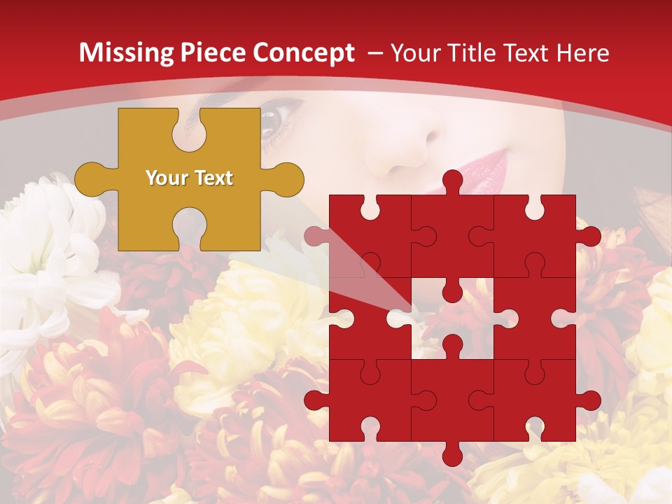 Teenage Hair Person PowerPoint Template