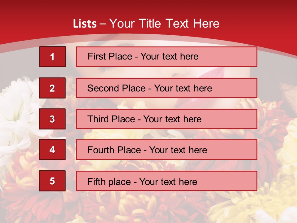Teenage Hair Person PowerPoint Template