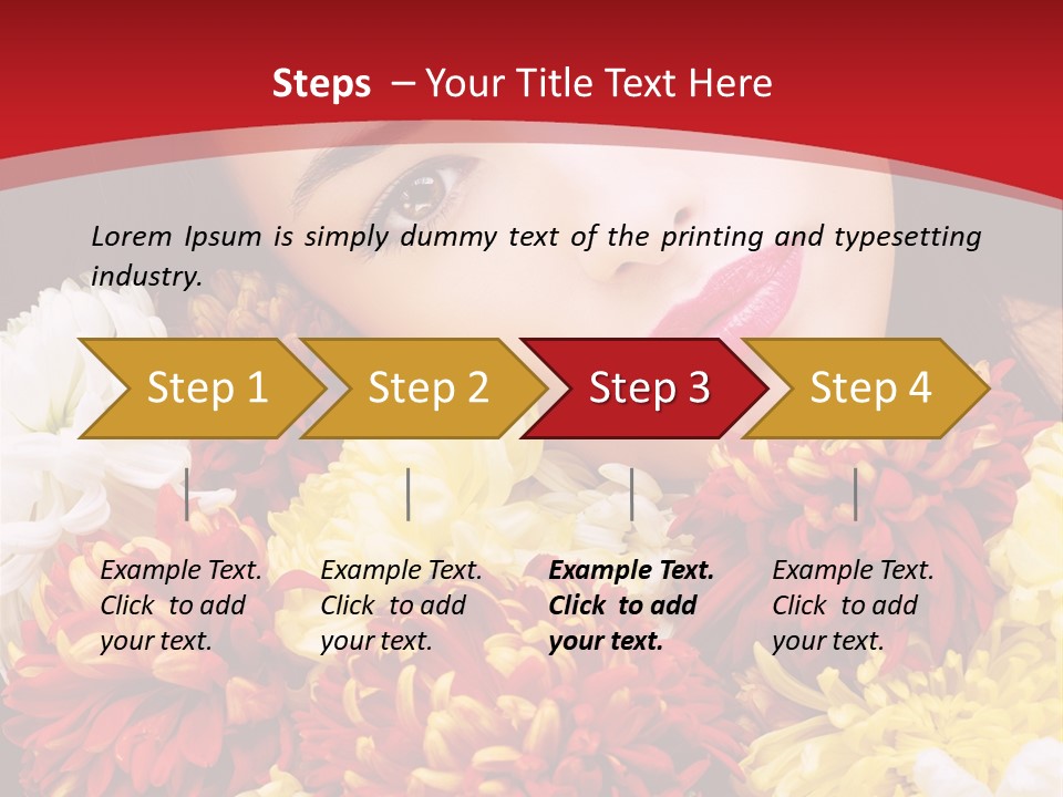 Teenage Hair Person PowerPoint Template